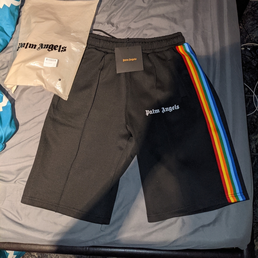 Palm Angels Rainbow Track Shorts
